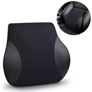 차량용 메모리폼 등쿠션 블랙 허리 받침대용허리 자동차등받이 용받침대 용등받이 용의자