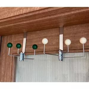 철 나무 문옷걸이 행거 고리도어 후크 가방 모자 빈티지 우드볼