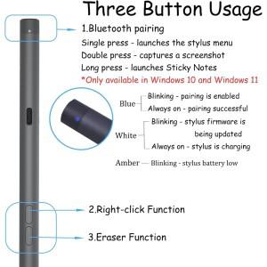 PN7522W 충전 액티브 펜 노트북 손잡이 리젝션 태블릿 터치 스타일러스 델 래티튜드 5310 2in1용