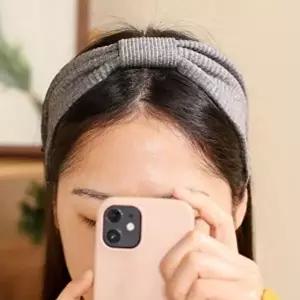 엔젤슈슈리본골지터번헤어밴드데일리머리띠 (KYR-WCB71AD)