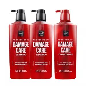 미쟝센 데미지케어 레드프로틴 샴푸 680ml 2개 + 컨디셔너 680ml 1개