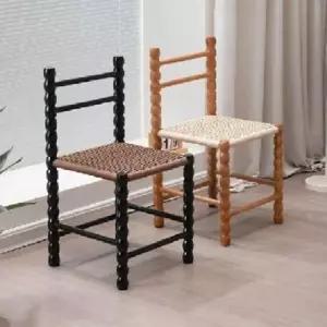 라탄 식탁의자 디자인 등받이 편한 다이닝 엔틱