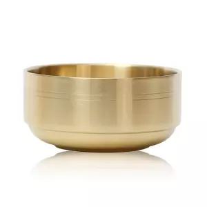 한국복진 티타늄 이중 탕기 () 17cm반상기 그릇 수정과 음료수 볼 제사 제사상 우동기 라면기 한정식 한식