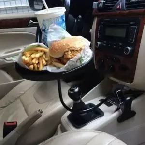 차량용 집게 원형 테이블 트레이