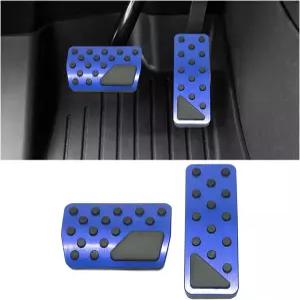 HZEL 자동차 페달 커버 2PCS 알루미늄 합금 차량 가속기 브레이크 패드 2011-2025 그랜드 체로키