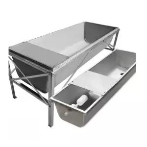 스테인리스 돼지 식수대 먹이통 사료통 스텐 가축 여물통