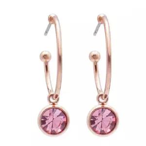 오스트리아 크리스탈후프귀걸이 esg3187 라이트로즈