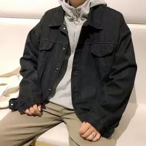 남성 캐주얼 블랙 청자켓 학생 데님 아우터 흑청 남자연자켓 대학생 봄아 가을점퍼 봄옷 캠퍼스패션 남자진