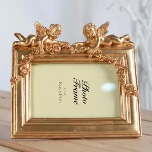 아기천사 앤틱 사진액자 골드 (ant-0016)인테리어소품 장식용 탁상 탁상형 탁상용