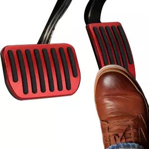 모델 3 Y 2016-2025용 주포티 풋 페달 패드 세트 핏 오토 알루미늄 커버 미끄럼 방지 브레이크 가속 자동차