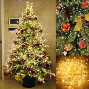 지네 전구 200구(변환기 포함) 크리스마스 트리 장식별 태양광알 용조명 인테리어 천장 LED 미니 소품 캠핑