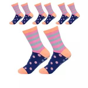 4계절 사용 가능한 여성용 미끄럼 방지 양말 X 4켤레할머니선물 어르신 논슬립 실버 노인 부모님 사양말 어