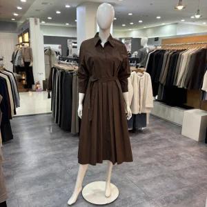 [쉬즈미스]코튼 벨티드 셔츠 원피스 SWWOPO32010