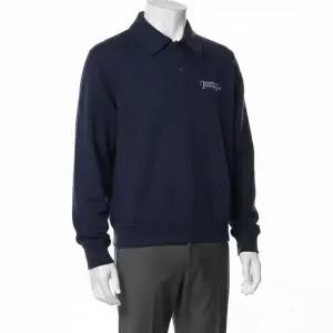 스포티앤리치 테니스 클럽 프린트 폴로 셔츠 반팔 카라티 네이비 화이트 PO881