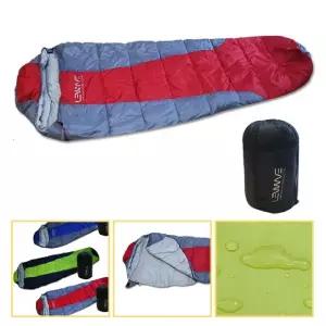 후드형 투톤침낭 약1600g 이중지퍼 생활방수경량 여행용품 야외 실내 간편휴대 캠핑 차박 여행용 휴대용