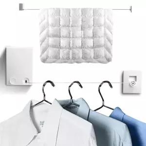 무타공 와이어 빨래줄 실내 빨랫 건조대 베란다 욕실 침실 다용도 스텐 발코니 코팅 길이조절 빨래