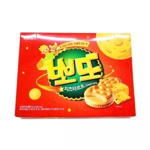 뽀또 치즈타르트 322g 14개입 대용량 개별포장 사무실 탕비실 간식 크라운제과