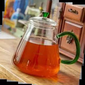 내열유리 다관 로젤 차우림기 티포트 그린 직화 유리 내열 주전자