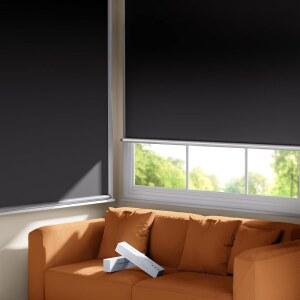 100 암막 롤러 쉐이드 무선 공구 없음 실내 창문용 드릴 블라인드 단열 자외선 차단 막대 버클이 있는 간편한 암막