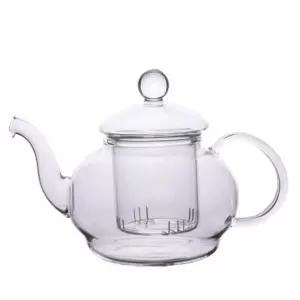 유리 티포트 600ml 무지(YU059F)도자기 찻주전자 인테리어소품 주방 차주전자 세트