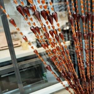 에이브 스플릿 비즈 커튼 도어웨이 아크릴 행잉 도어 비즈 스트링 커튼 태슬 칸막이 스크린 데코 도어 창문 거실 결혼