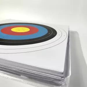 양궁 표적지 100장 40cm 과녁 종이타겟미니게임 재미있는 어린이 놀이 다트 다트판