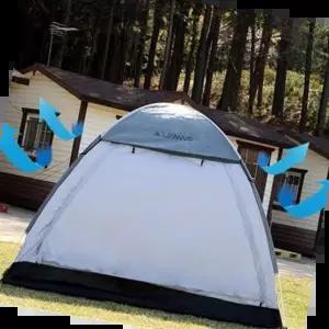 캠핑용품 런웨이브 애쉬그레이 원터치텐트 5-6인용