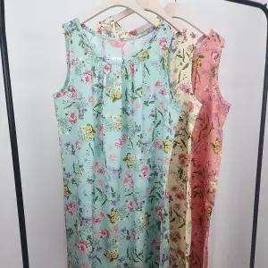 국산 인견 여성 여름 나시원피스박스 롱원피스 오버핏 홈웨어 웨어