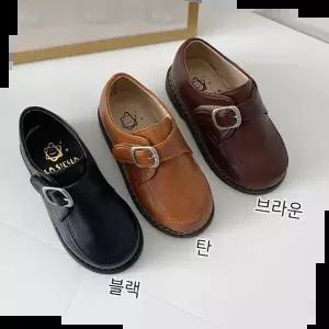 어린이단화 남자 어린이 구두 편한 로퍼 찍찍이 가죽로퍼