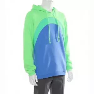 ERL 이알엘 레인보우 후드 니트 티셔츠 블루 ERL07T023