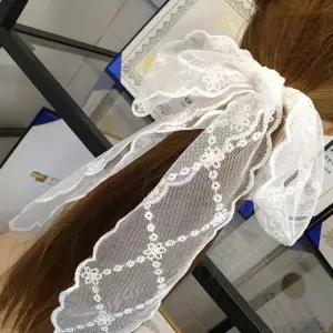 [골드스마일]레이스 화이트 다목적 멀티 스트랩 헤어밴드 넥타이 가방끈