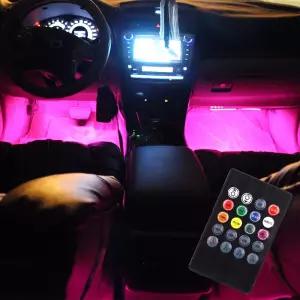 자동차 RGB 무드등 풋등 실내등 LED바 컬러 제2세대네온등 튜닝용품 LED 차량 자동차등