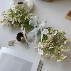 나비 도어벨 플라워 가렌더 인테리어 가랜더 조화행잉홈파티더 꽃가랜드 가랜드 벽장식 소품 가더 조화더