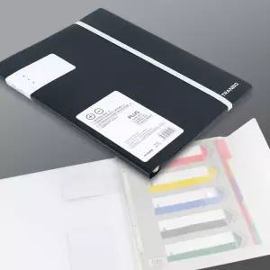 A4 클리어화일북 멀티 섹션분리 똑딱이 정리파 80매서류 20매 20매A4 A420매 똑딱아 화일 사무 케이스