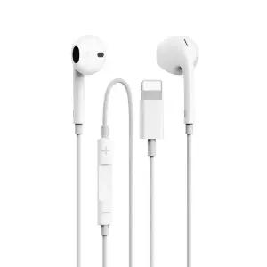 유선이어폰 8핀 이어핏 오픈형 다이나믹 (화이트) (종이패키지) 게임용 줄이어 컴퓨터 방송용 핸드 스마트