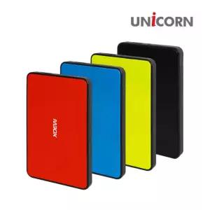 유니콘 HC-5000S 레드 USB3.0 2.5HDD 외장하드케이스 SSD 외장케이스