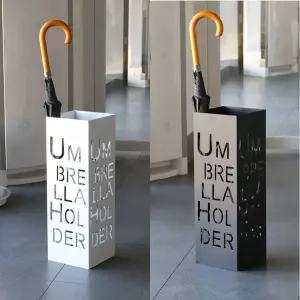노르딕 스틸 엄브렐라 우산꽂이 보관 거치대사각 꽂이통 보관함 장우 장정리 장보관 레트로소품 카페 현관