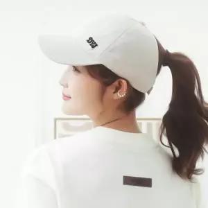 포니테일 자외선차단 자수 캡모자 (KYR-WC072F7)