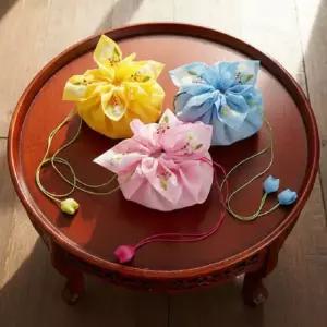 [큰손할인] 전통선물구디백 간식 포장 답례품 기념품 명절선물 복주머니 소품 데코 설날 외국인 파우치