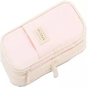 사무실 여행용 홀더 박스용 지퍼가 달린 아누이스티 대형 수납 필통 펜백