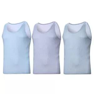 (TRY)남성 런닝 퍼스트 유색B 3매 민소매 면100나시 심리스 무봉제 러닝