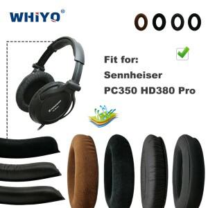 Sennheiser PC350 HD380 PC HD Pro 헤드셋 부품 가죽 귀마개 이어폰 슬리브 커버용 교체용 패드