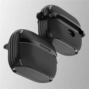Jabra Elite Active 75T 용 케이스 7 Cover 카라비너가있는 고급 탄소 갑옷 Pro 보호대