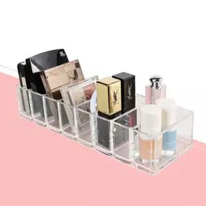 히키스 화장품 수납 8칸 아크릴 정리함함 아크릴함 아이섀도우 립스틱 립스틱함 보관함 투명 투명함 메이크