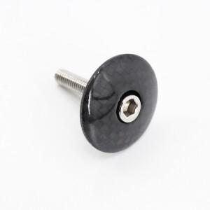 신형 풀 카본 파이버 로드 자전거 스템 커버 산악 헤드셋 탑 캡 볼트 포함 부품 3K