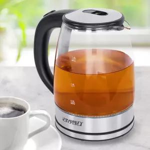 더글라스 무선포트 1.8L 블랙 유리 전기가정용포트 업소용 티포트 주방용