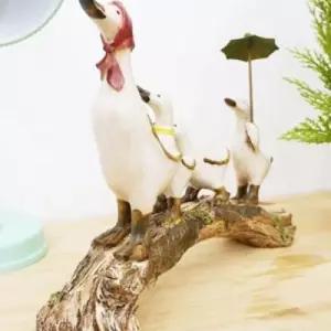 나들이 오리 가족-대선반소품 테이블장식 연인선물 북유럽인테리어 인품 거실 카페 빈티지 실내 미니 감성