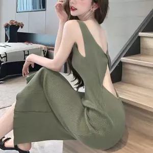 민소매 골지 니트 원피스 AM-0266휴양지코디 스타일 클럽패션 데이트 모임룩 여름 데일리