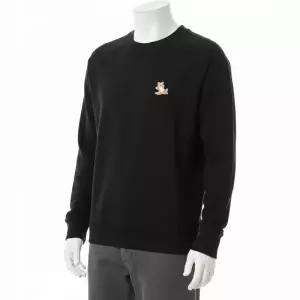 메종키츠네 칠랙스 폭스 패치 클래식 크루 맨투맨 블랙 GU00342KM0002-P199