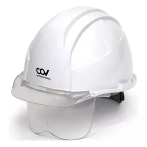 COV 투명창 보안경 안전모 A형공구용품 컬러 색상 생활 건강 건설현장모자 A형